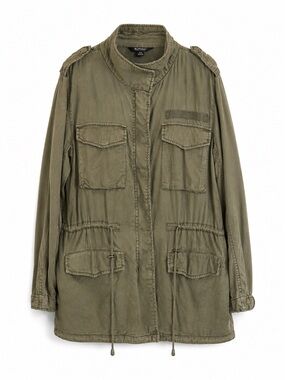 BUFFALO David Bitton olive utility cargo safari military jacket M